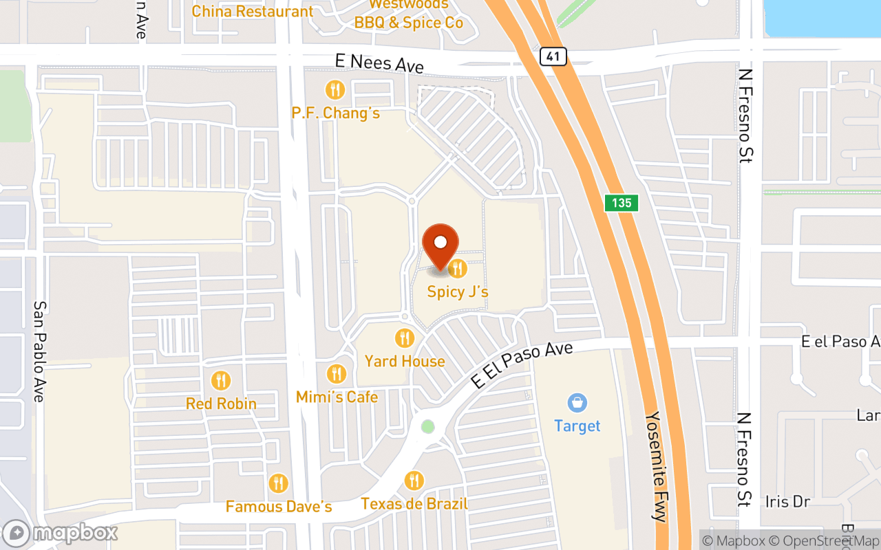 Map showing River Park Shopping Center
